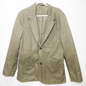 Eddie Bauer Chino Blazer Men’s Malt Tan Camel Button Sport Coat Medium